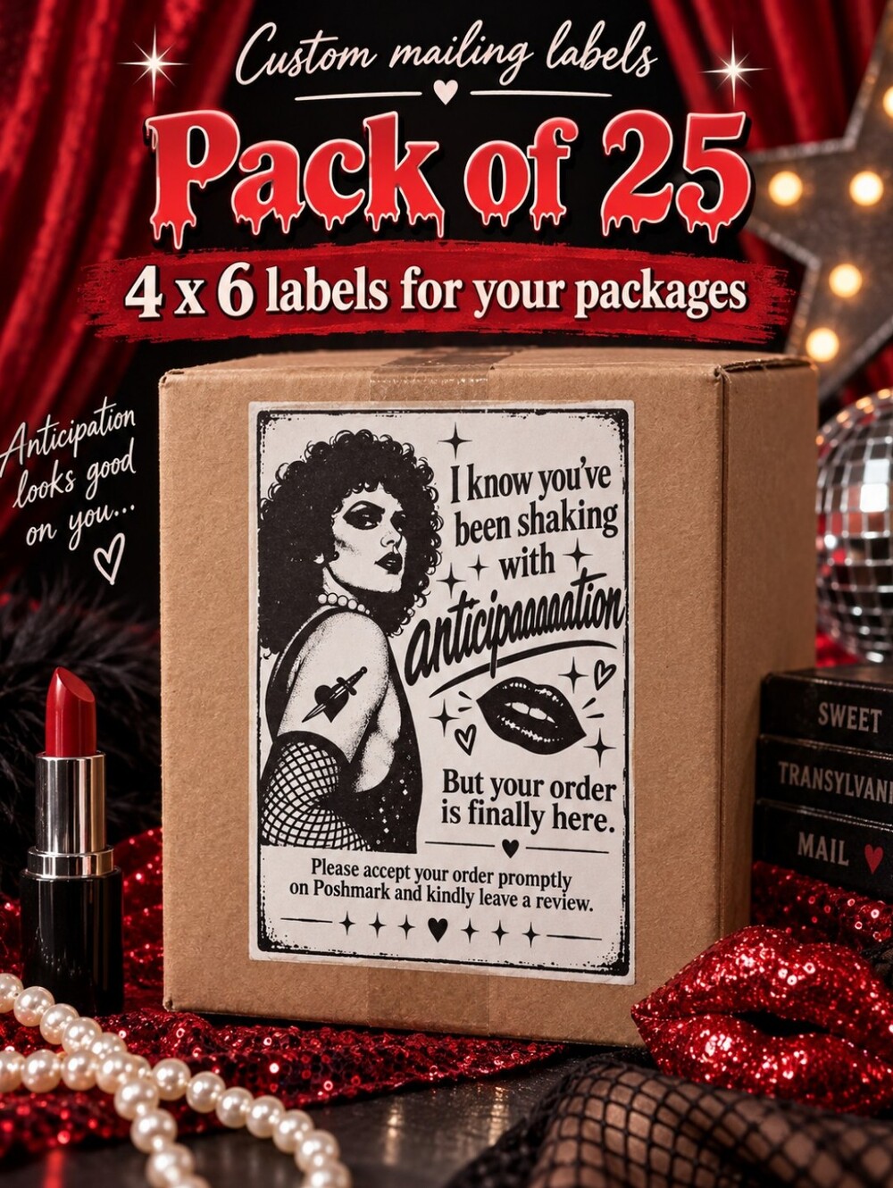 Sweet Transylvanian 4x6 Mailing Labels Pack of 25